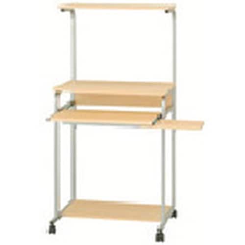 ナカバヤシ 廉価版パソコンラック/ナチュラル木目