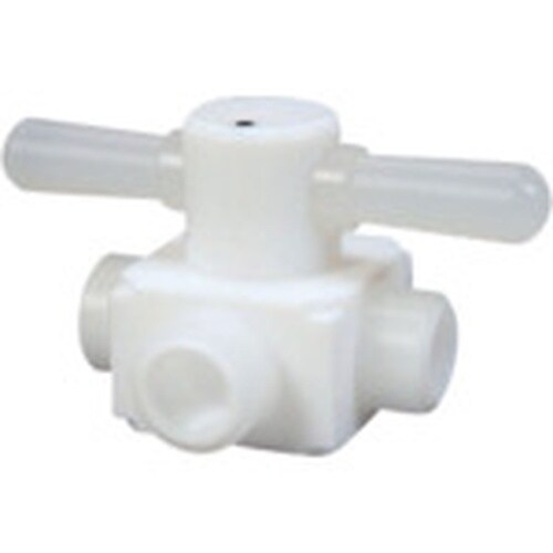 フロンケミカル フッ素樹脂(PTFE)メス三方バル