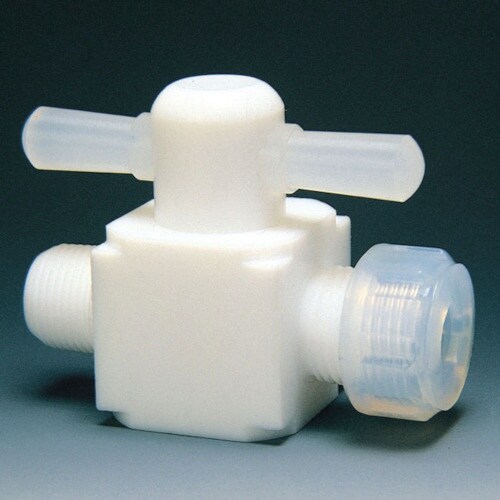 フロンケミカル フッ素樹脂(PTFE)オス二方バル