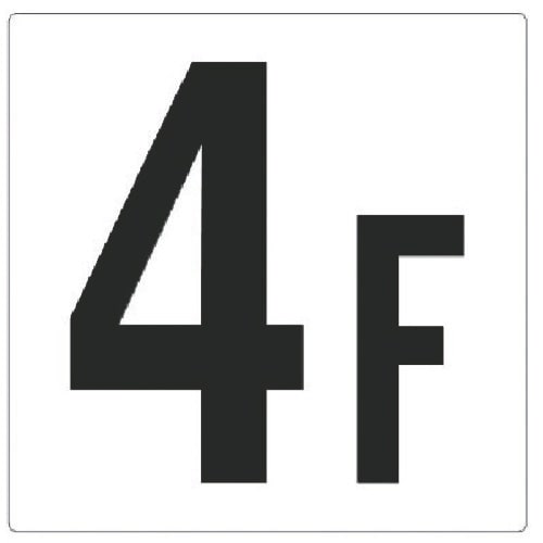 ユニット 階数表示板4F