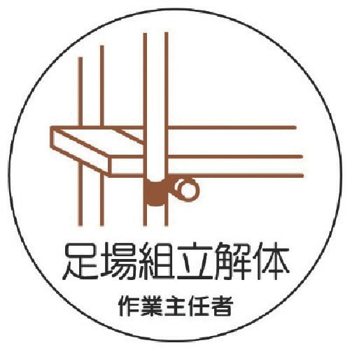 ユニット 作業主任者ステッカー 足場組立解体 PP