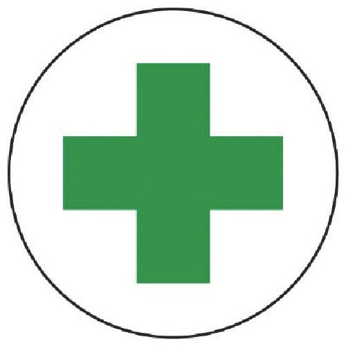 ユニット 作業管理関係ステッカー緑十字 PPステッ