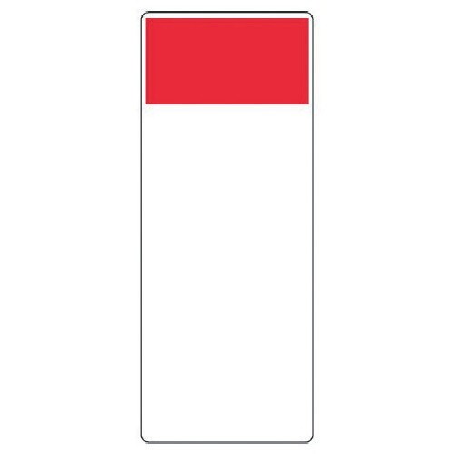 ユニット 短冊型表示板 赤 帯のみ・エコユニボード