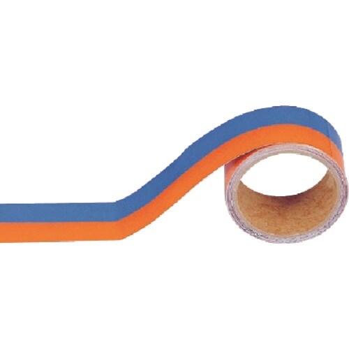 ユニット 配管識別テープ 青/黄赤(小)・アルミ・