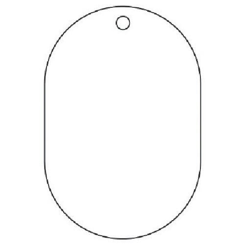 ユニット バルブ名表示板(小判型) 白無地・5枚組