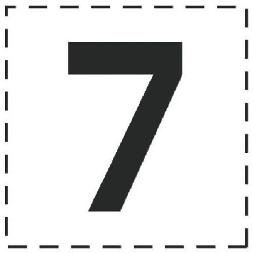 ユニット 高所作業車標識 カッティング文字 7・マ