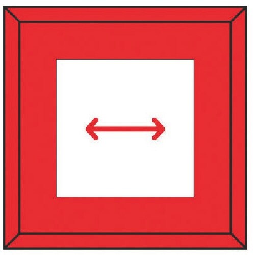 ユニット 埋設表示杭ユニパイル 矢印赤 右左矢印の