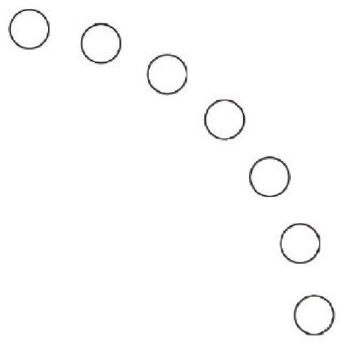 ユニット ドア開閉表示ステッカー 丸型 白・PVC