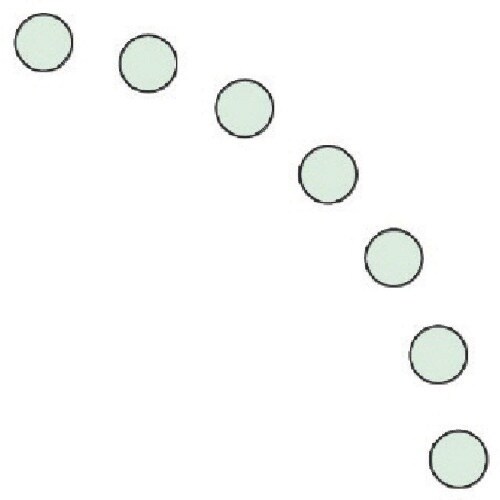 ユニット ドア開閉表示ステッカー 丸型 蓄光・PP