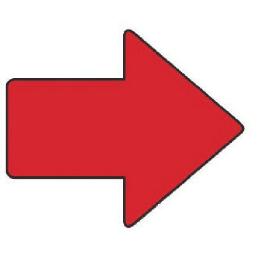 ユニット 矢印ステッカー 矢印 赤・4枚組・100