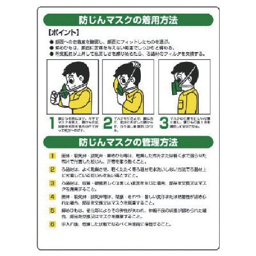 ユニット 粉じん障害防止標識 防じんマスク・エコユ