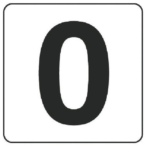 ユニット 番号札ステッカー 0 5枚組(小) PP