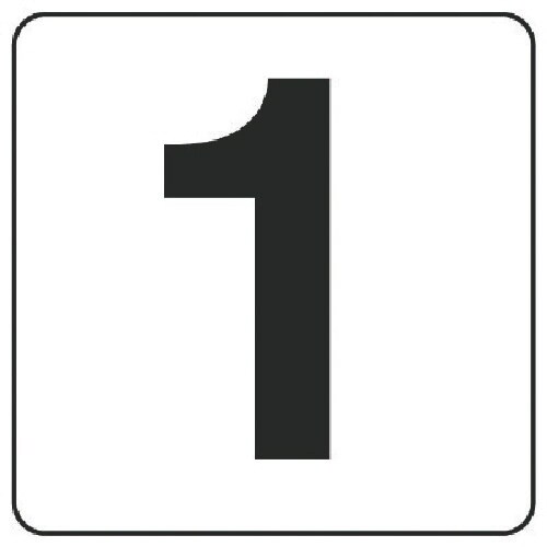 ユニット 番号札ステッカー 1 5枚組(中) PP