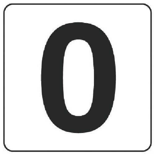 ユニット 番号札ステッカー 0 5枚組(大) PP