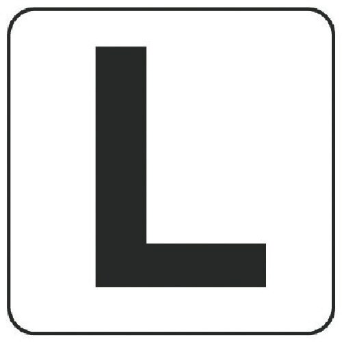 ユニット アルファベット表示ステッカーL 5枚組