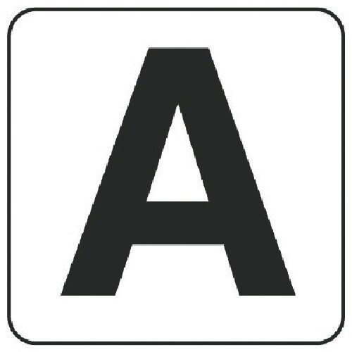 ユニット アルファベット表示ステッカーA 5枚組