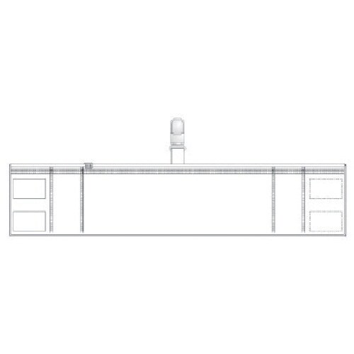 ユニット ファスナー付腕章(クリップタイプ)白