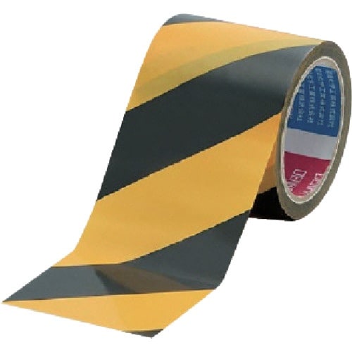 ユニット 手でカットできるトラテープ 黄/黒 90