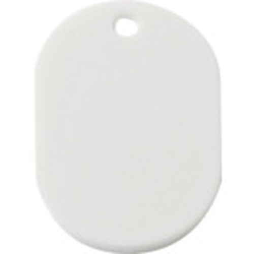 ユニット 小判札45×30 白 100枚組