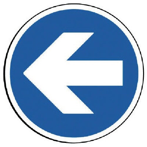 ユニット #サインタワー用丸表示 矢印 透明PET