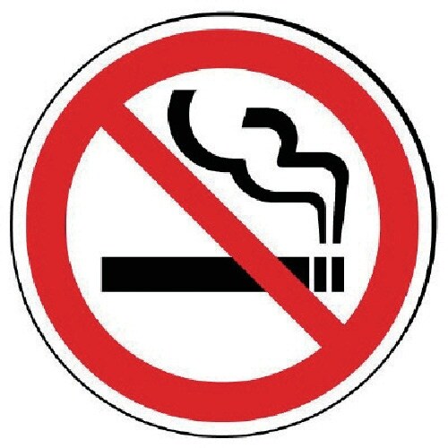 ユニット #サインタワー用丸表示 禁煙 透明PET