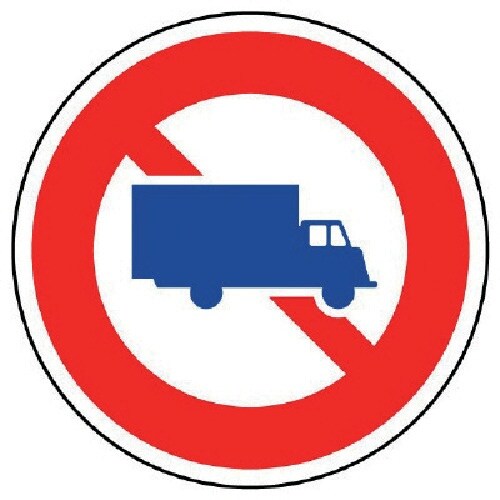 ユニット 規制標識(305)大型貨物自動車通行止