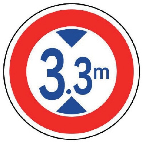 ユニット 規制標識(321)高さ制限 アルミ 60