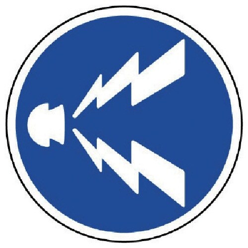 ユニット 規制標識(328)警笛鳴らせ アルミ 6