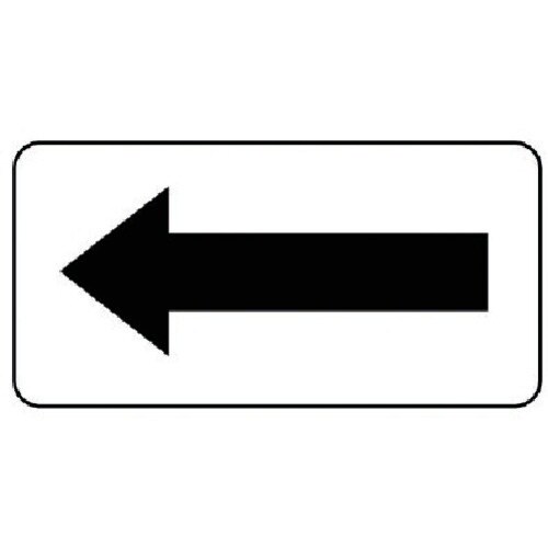 ユニット 配管ステッカー 方向表示・黒(小) 40