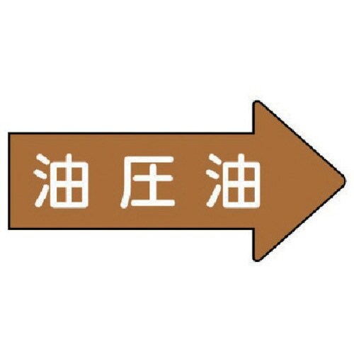 ユニット 配管ステッカー 右方向表示 油圧油(極小