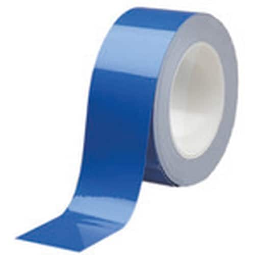ミドリ安全 ベルデビバハードテープ 青 50mmX
