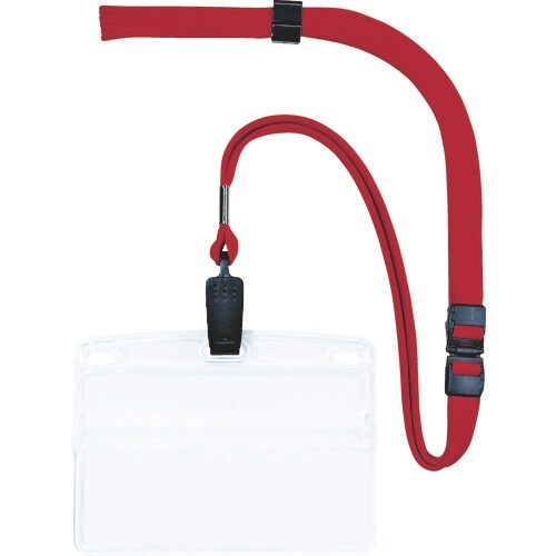 OP 吊り下げ名札 名刺サイズ 10枚 赤