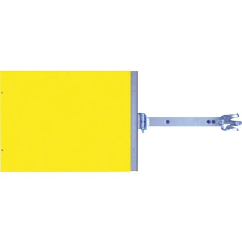 つくし スイング標識 金具付き 両面黄無地