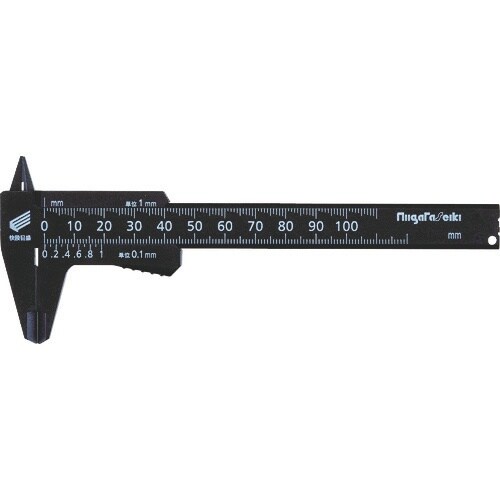 SK プラスチックノギス快段目盛 軽快 100mm