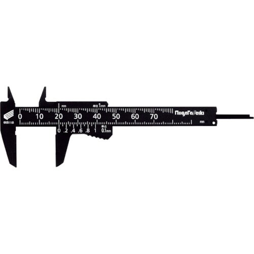SK プラスチックノギス快段目盛 軽快 70mm