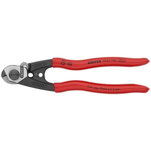 KNIPEX ワイヤーロープカッター 190mm(
