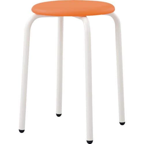 IRIS 丸スツール CRS−42P オレンジ