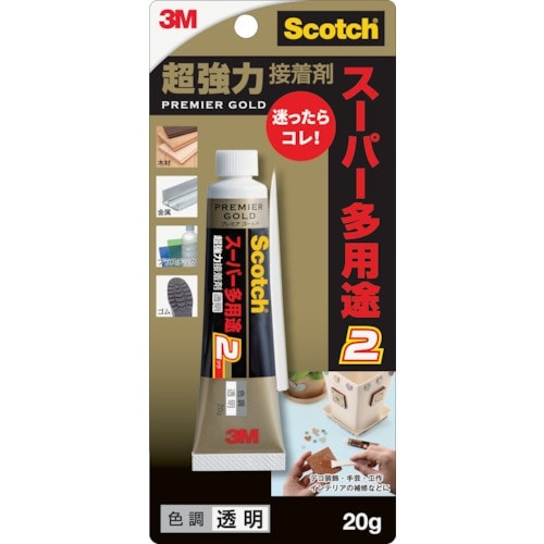 3M スコッチ 超強力接着剤 プレミアゴールド ス
