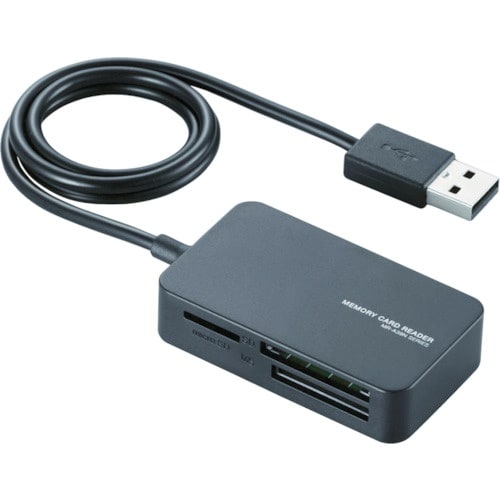 ELECOM 小型メモリリーダライタ ブラック
