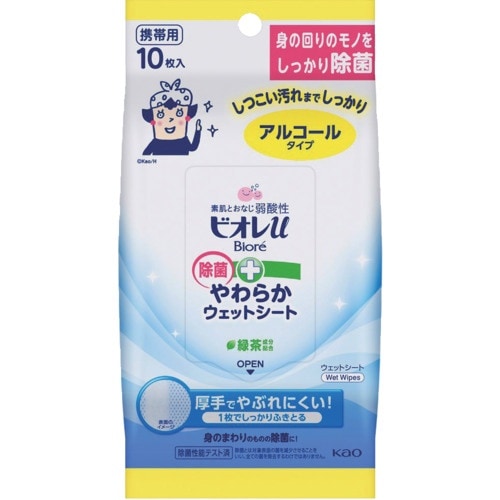 Kao ビオレu除菌やわらかウエットシートアルコー