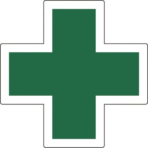 緑十字 ヘルメット用ステッカー 緑十字マーク HL