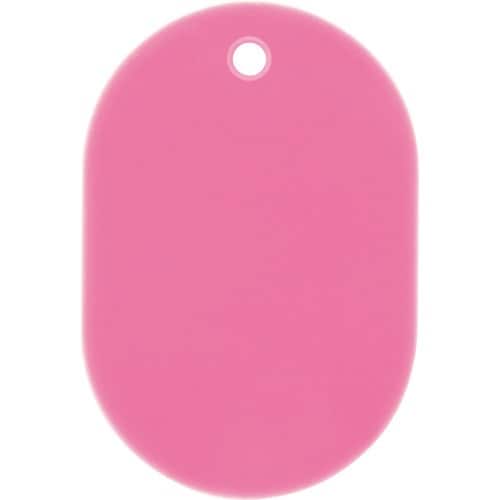OP 荷札 番号札 小 無地 桃 (25枚入)