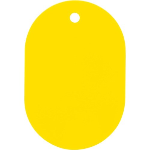 OP 荷札 番号札 小 無地 黄 (25枚入)