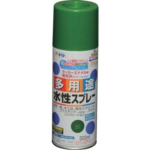 アサヒペン 水性多用途スプレー 300ML 緑