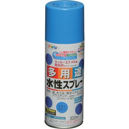 アサヒペン 水性多用途スプレー 300ML スカイ