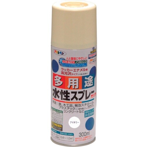 アサヒペン 水性多用途スプレー 300ML アイボ