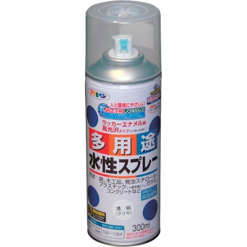 アサヒペン 水性多用途スプレー 300ML クリヤ