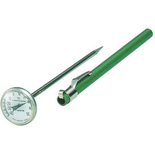 佐藤 温度計 ポケットバイメタル温度計 −40ー5