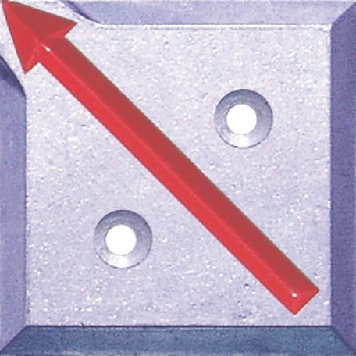 STS 境界用標示板(2穴・貼付用)SH−4 (1