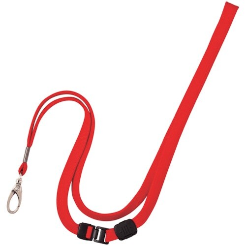 OP ループクリップ 金属フック式 1本 赤